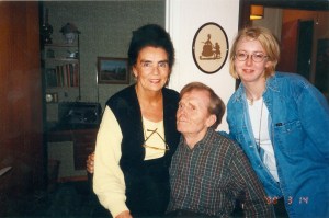 Jag och min favoritmorbror Bertil och moster Inga.