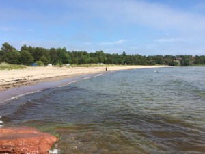 Undanskymda men vackra stranden vid Degersand
